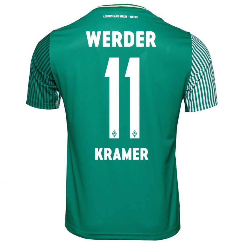 Mujer Camiseta Levi-Marinus Kramer #11 Verde 1ª Equipación 2023/24 La Camisa Chile