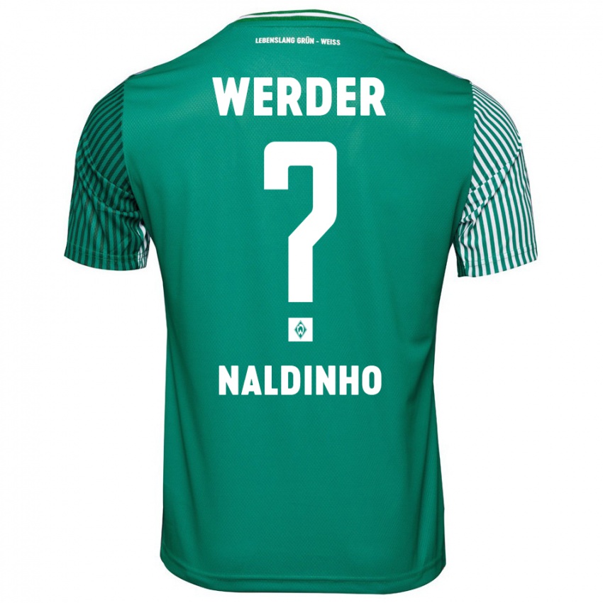 Mujer Camiseta Naldinho #0 Verde 1ª Equipación 2023/24 La Camisa Chile