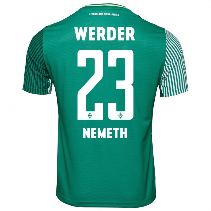 Mujer Camiseta Hanna Nemeth #23 Verde 1ª Equipación 2023/24 La Camisa Chile