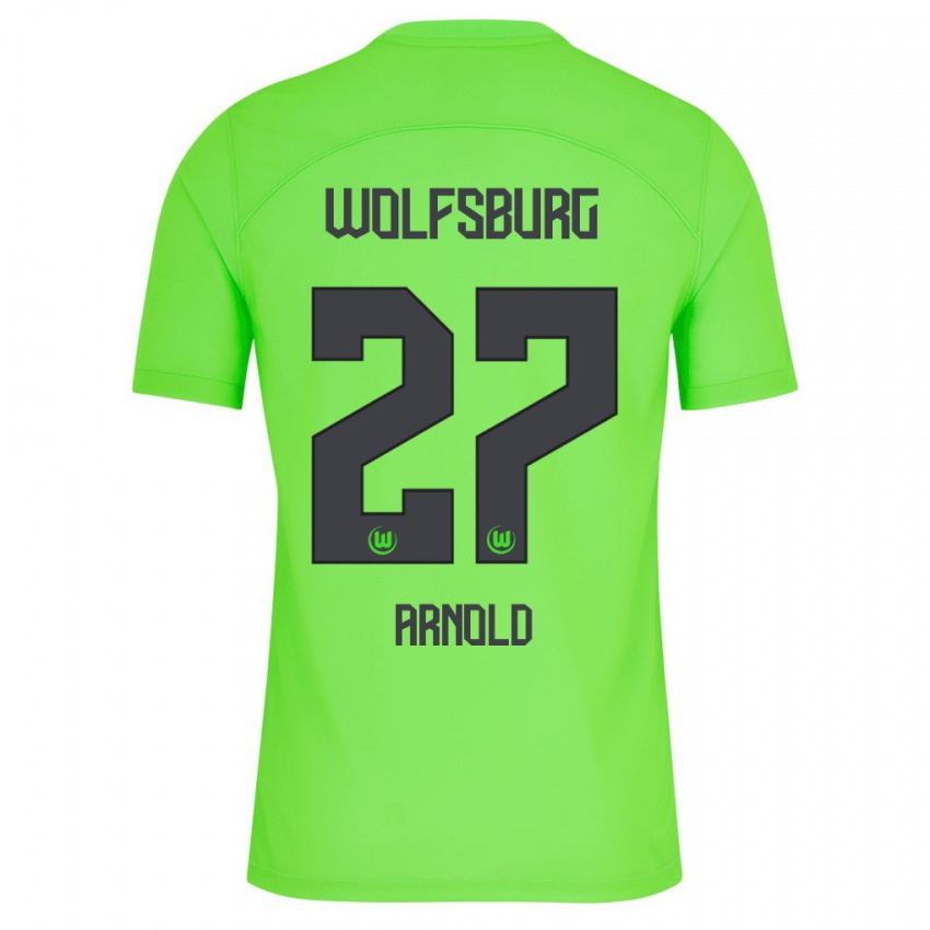Mujer Camiseta Maximilian Arnold #27 Verde 1ª Equipación 2023/24 La Camisa Chile