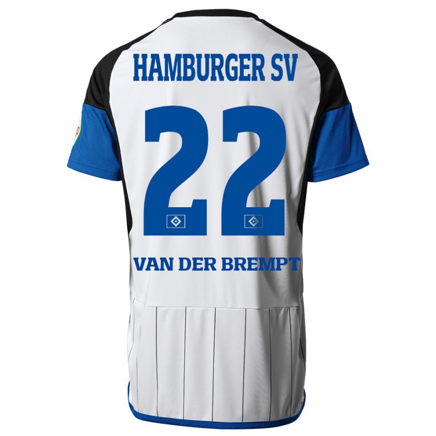 Mujer Camiseta Ignace Van Der Brempt #22 Blanco 1ª Equipación 2023/24 La Camisa Chile