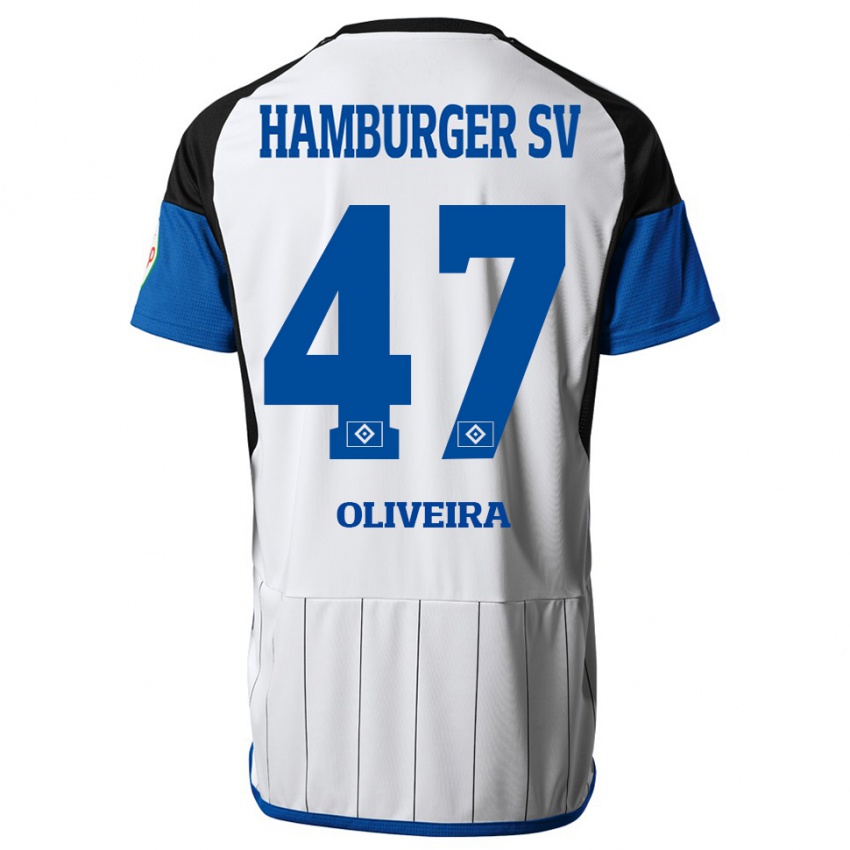 Mujer Camiseta Nicolas Oliveira #47 Blanco 1ª Equipación 2023/24 La Camisa Chile