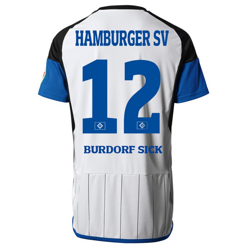 Mujer Camiseta Emma Burdorf-Sick #12 Blanco 1ª Equipación 2023/24 La Camisa Chile