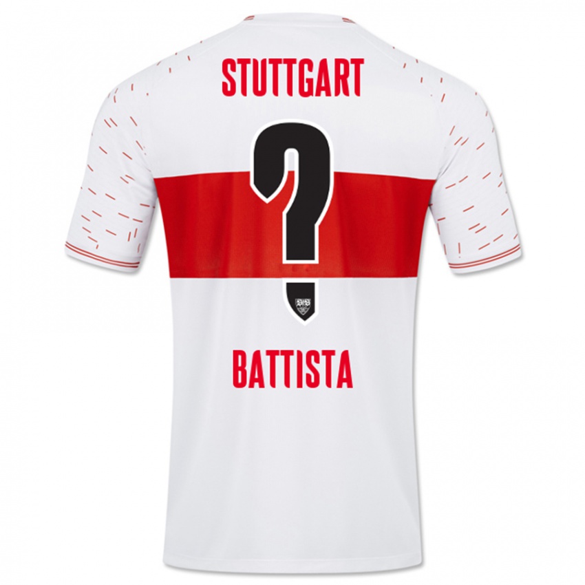 Mujer Camiseta Luca Battista #0 Blanco 1ª Equipación 2023/24 La Camisa Chile