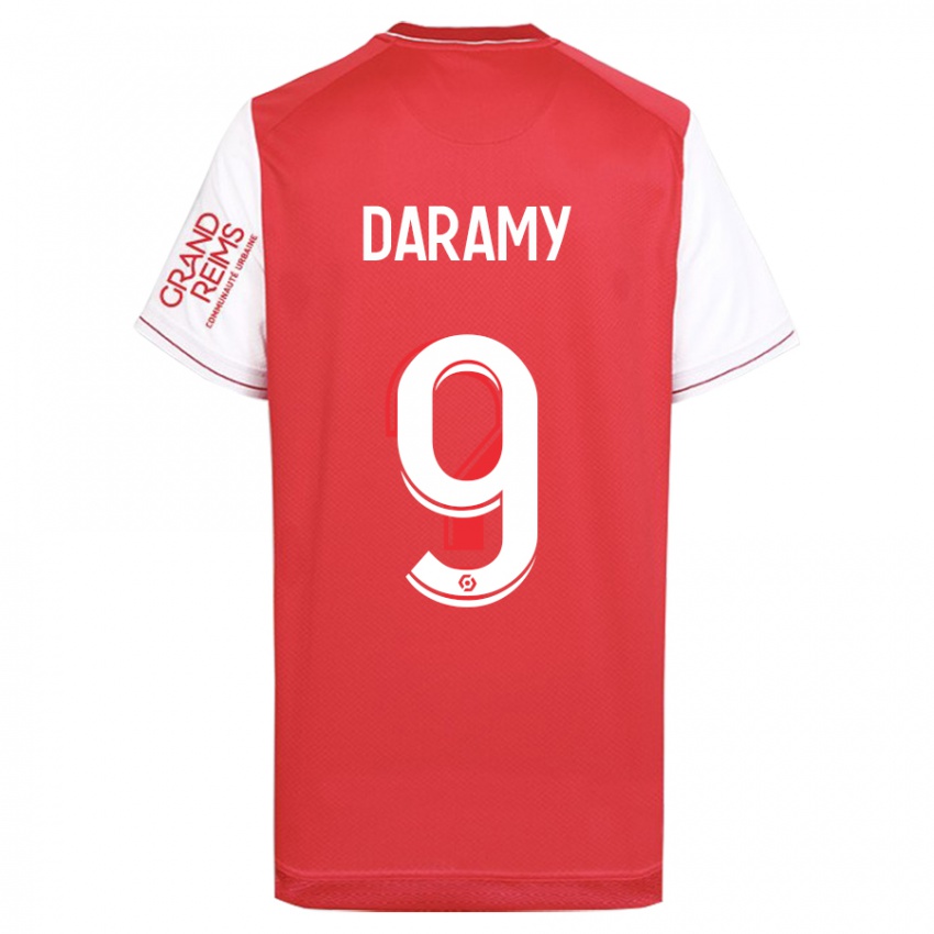 Mujer Camiseta Mohamed Daramy #9 Rojo 1ª Equipación 2023/24 La Camisa Chile