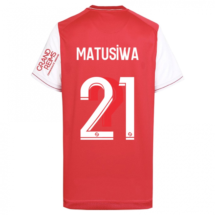 Mujer Camiseta Azor Matusiwa #21 Rojo 1ª Equipación 2023/24 La Camisa Chile