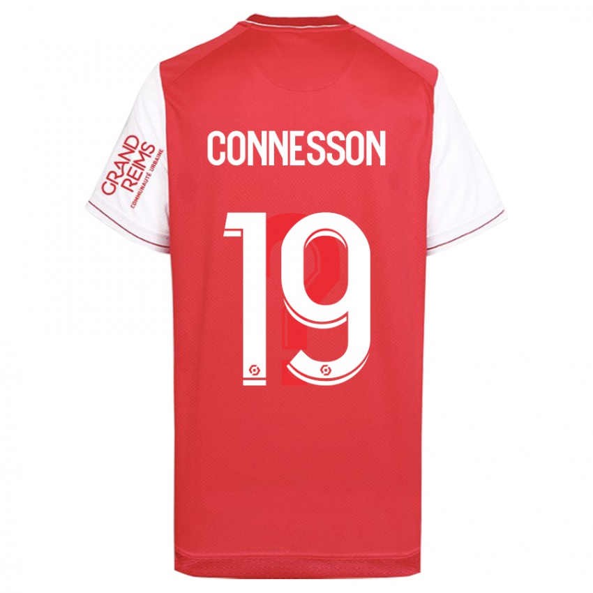 Mujer Camiseta Adele Connesson #19 Rojo 1ª Equipación 2023/24 La Camisa Chile