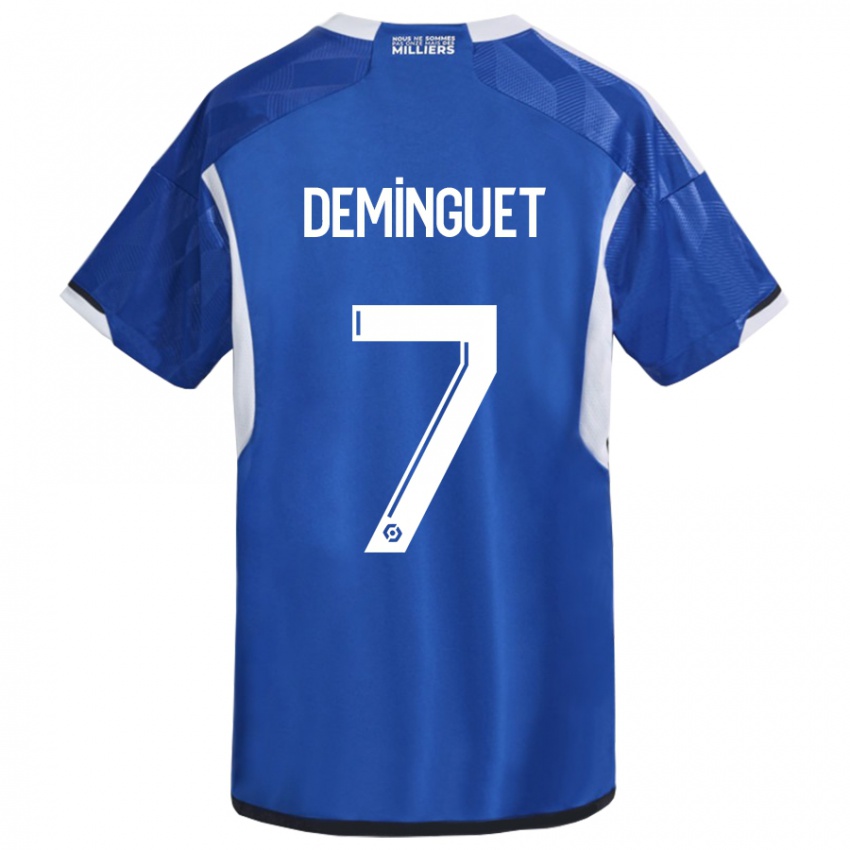 Mujer Camiseta Jessy Deminguet #7 Azul 1ª Equipación 2023/24 La Camisa Chile