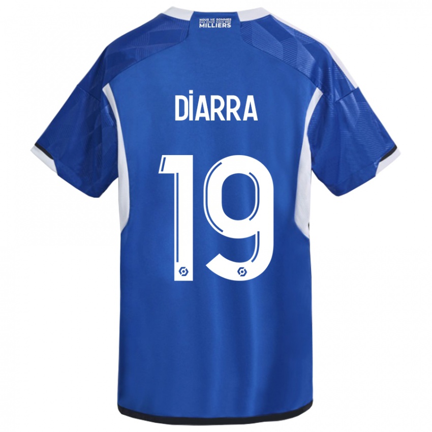 Mujer Camiseta Habib Diarra #19 Azul 1ª Equipación 2023/24 La Camisa Chile