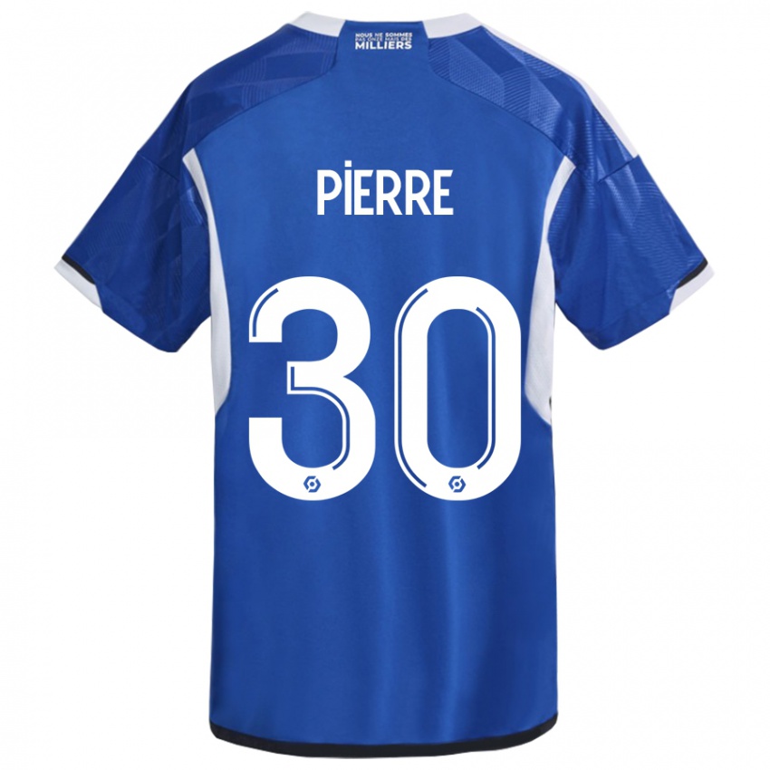 Mujer Camiseta Alexandre Pierre #30 Azul 1ª Equipación 2023/24 La Camisa Chile