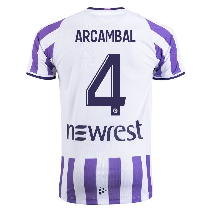 Mujer Camiseta Anais Arcambal #4 Blanco 1ª Equipación 2023/24 La Camisa Chile