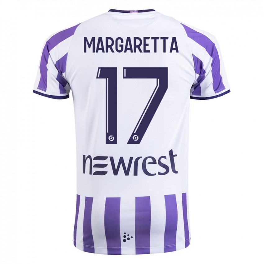 Mujer Camiseta Jessica Margaretta #17 Blanco 1ª Equipación 2023/24 La Camisa Chile