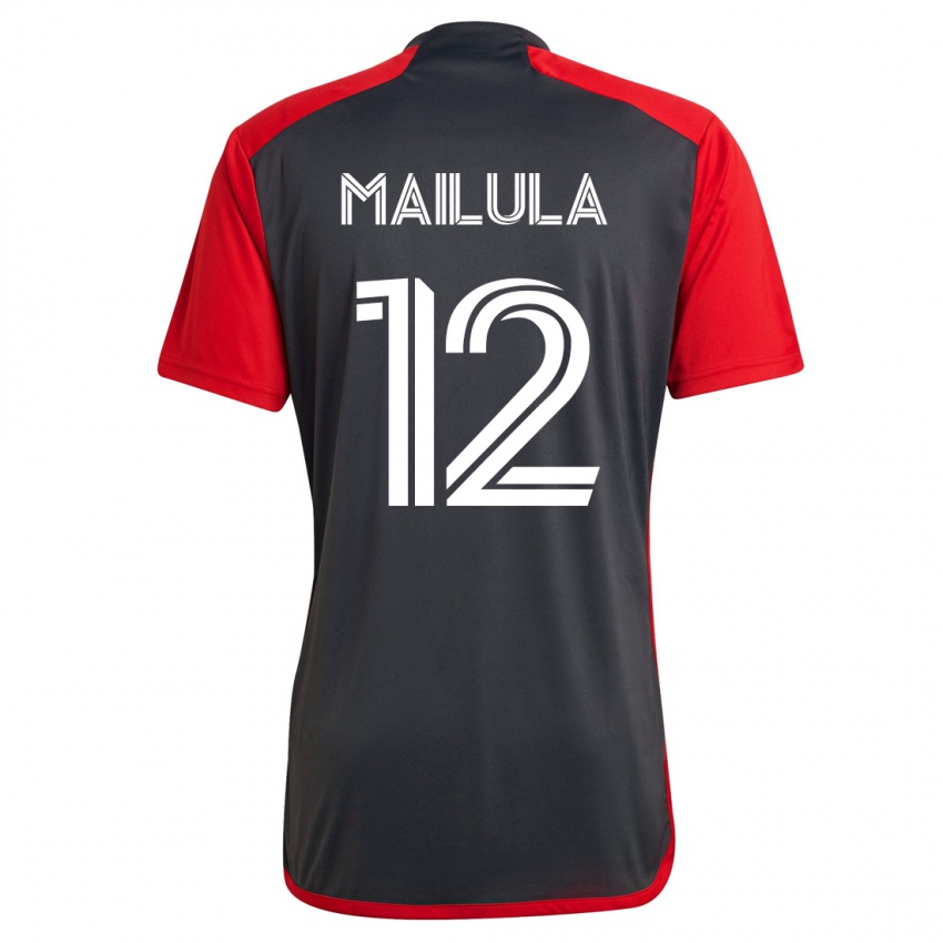 Mujer Camiseta Cassius Mailula #12 Gris 1ª Equipación 2023/24 La Camisa Chile