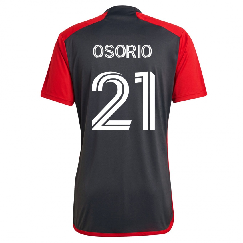 Mujer Camiseta Jonathan Osorio #21 Gris 1ª Equipación 2023/24 La Camisa Chile