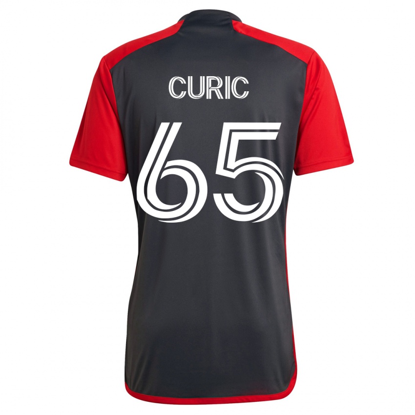 Mujer Camiseta Antony Curic #65 Gris 1ª Equipación 2023/24 La Camisa Chile