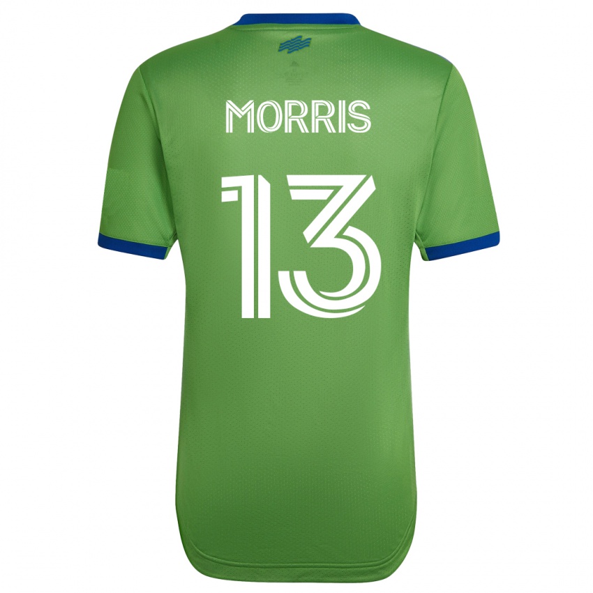 Mujer Camiseta Jordan Morris #13 Verde 1ª Equipación 2023/24 La Camisa Chile