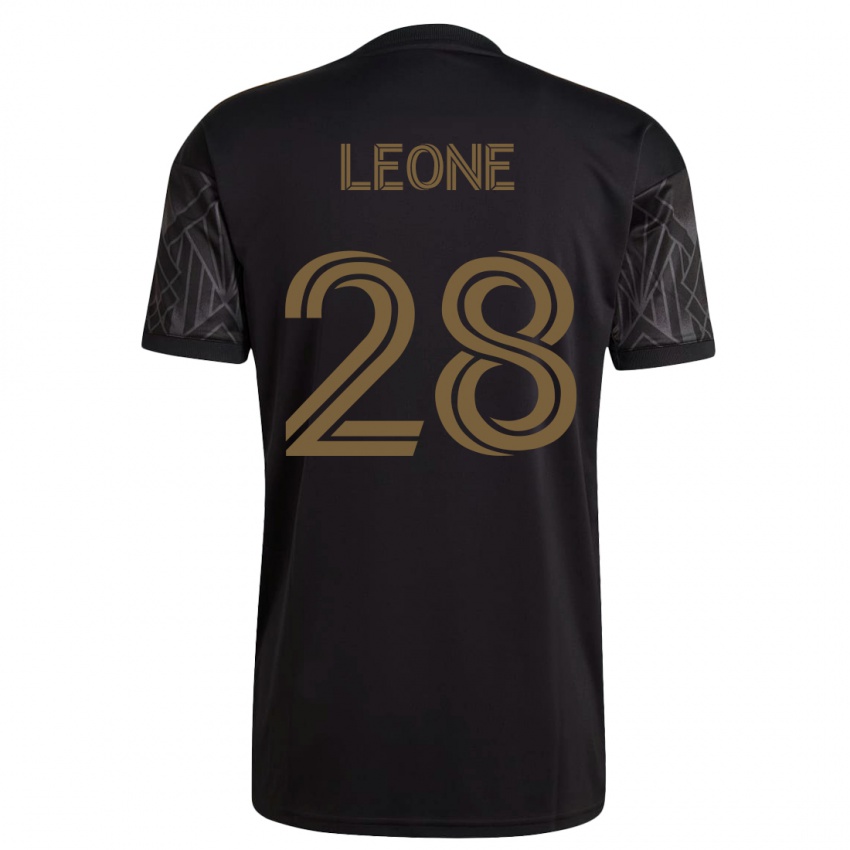 Mujer Camiseta Tony Leone #28 Negro 1ª Equipación 2023/24 La Camisa Chile
