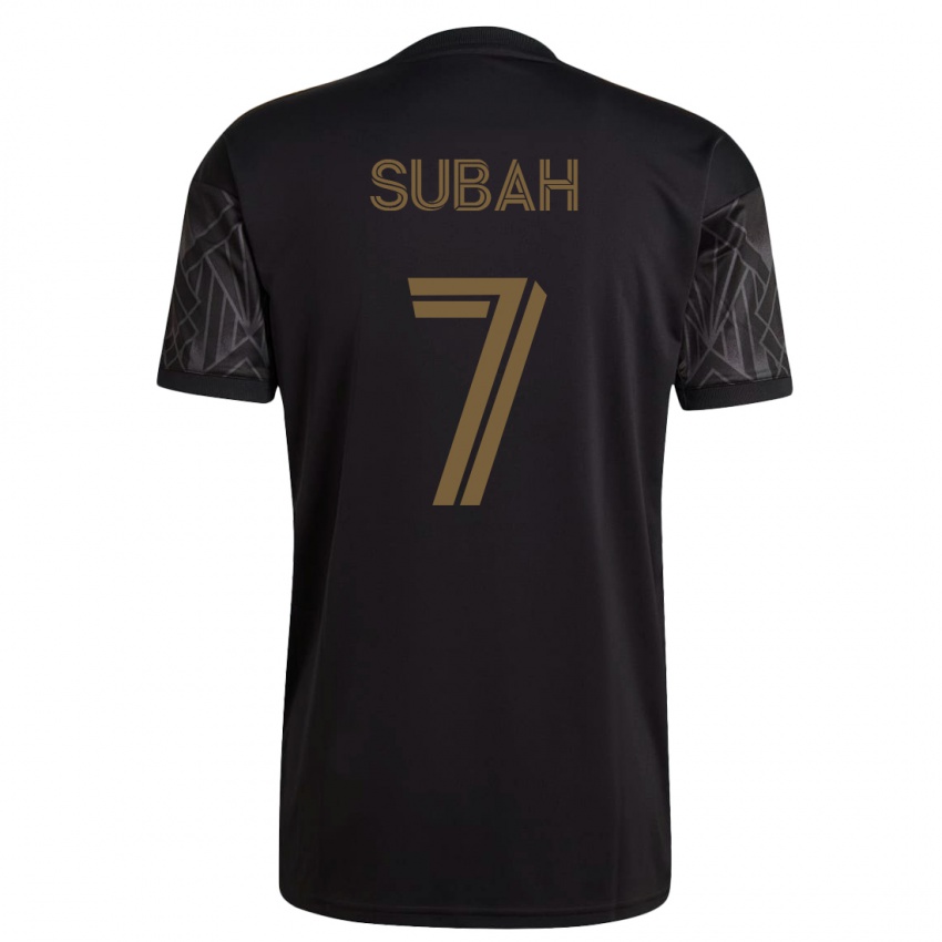 Mujer Camiseta Yekeson Subah #7 Negro 1ª Equipación 2023/24 La Camisa Chile