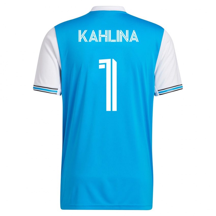 Mujer Camiseta Kristijan Kahlina #1 Azul 1ª Equipación 2023/24 La Camisa Chile