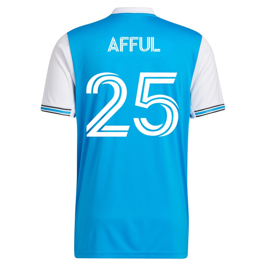 Mujer Camiseta Harrison Afful #25 Azul 1ª Equipación 2023/24 La Camisa Chile