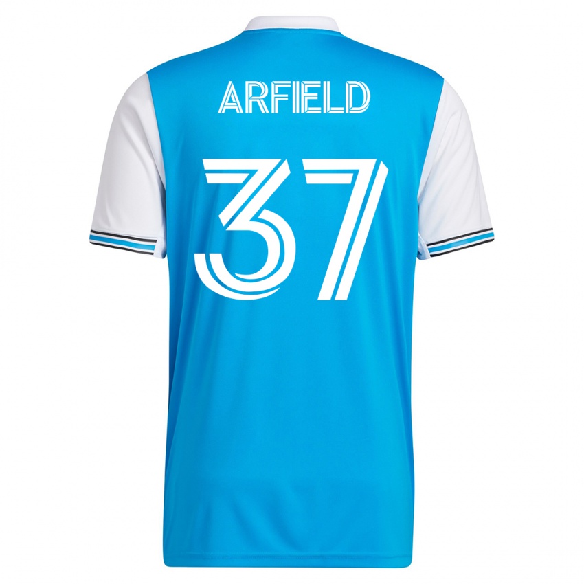 Mujer Camiseta Scott Arfield #37 Azul 1ª Equipación 2023/24 La Camisa Chile