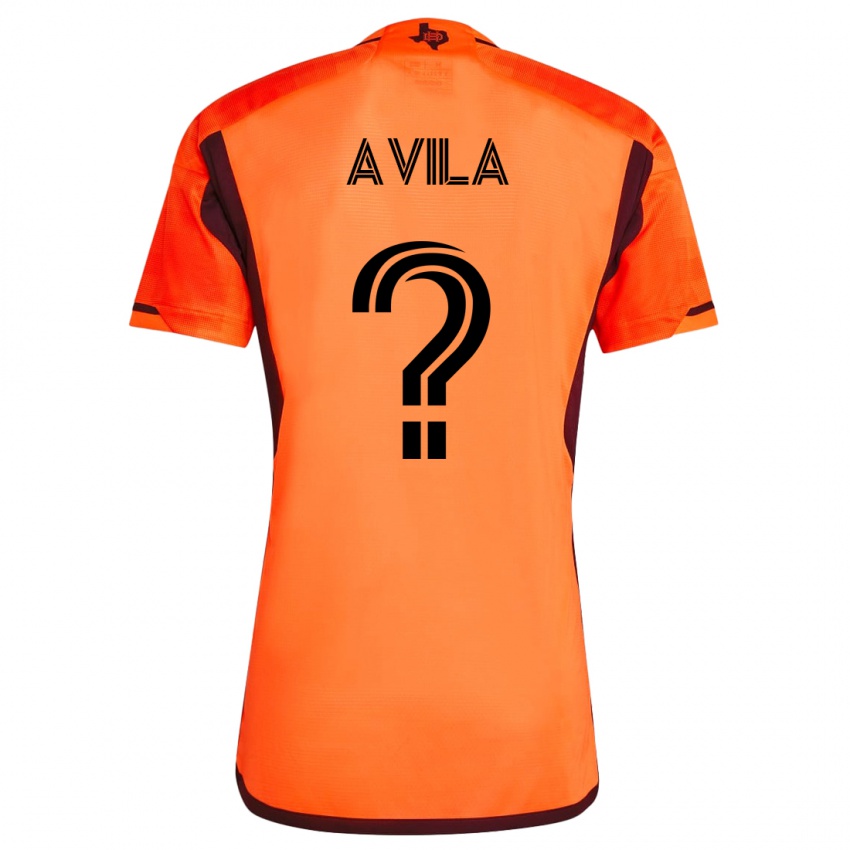 Mujer Camiseta Beto Avila #0 Naranja 1ª Equipación 2023/24 La Camisa Chile