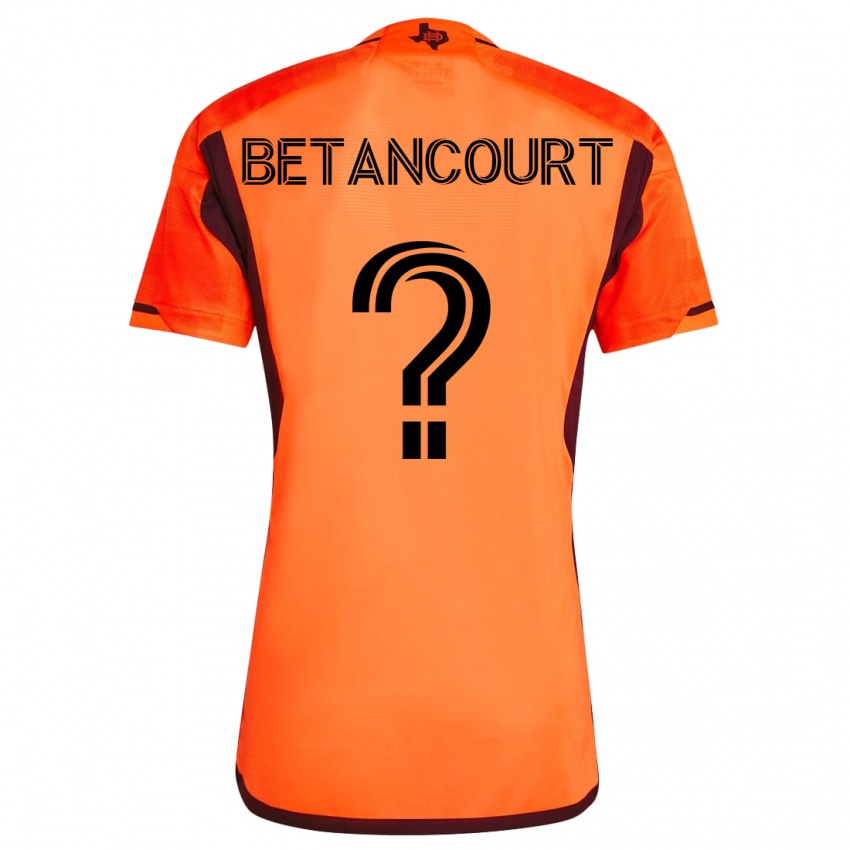 Mujer Camiseta Noah Betancourt #0 Naranja 1ª Equipación 2023/24 La Camisa Chile