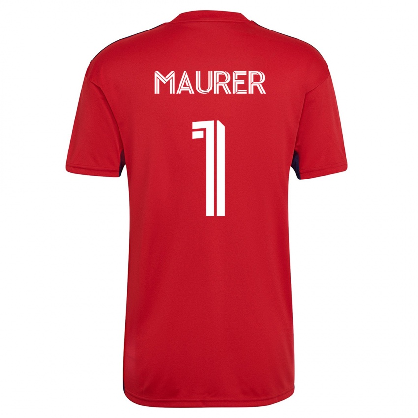 Mujer Camiseta Jimmy Maurer #1 Rojo 1ª Equipación 2023/24 La Camisa Chile