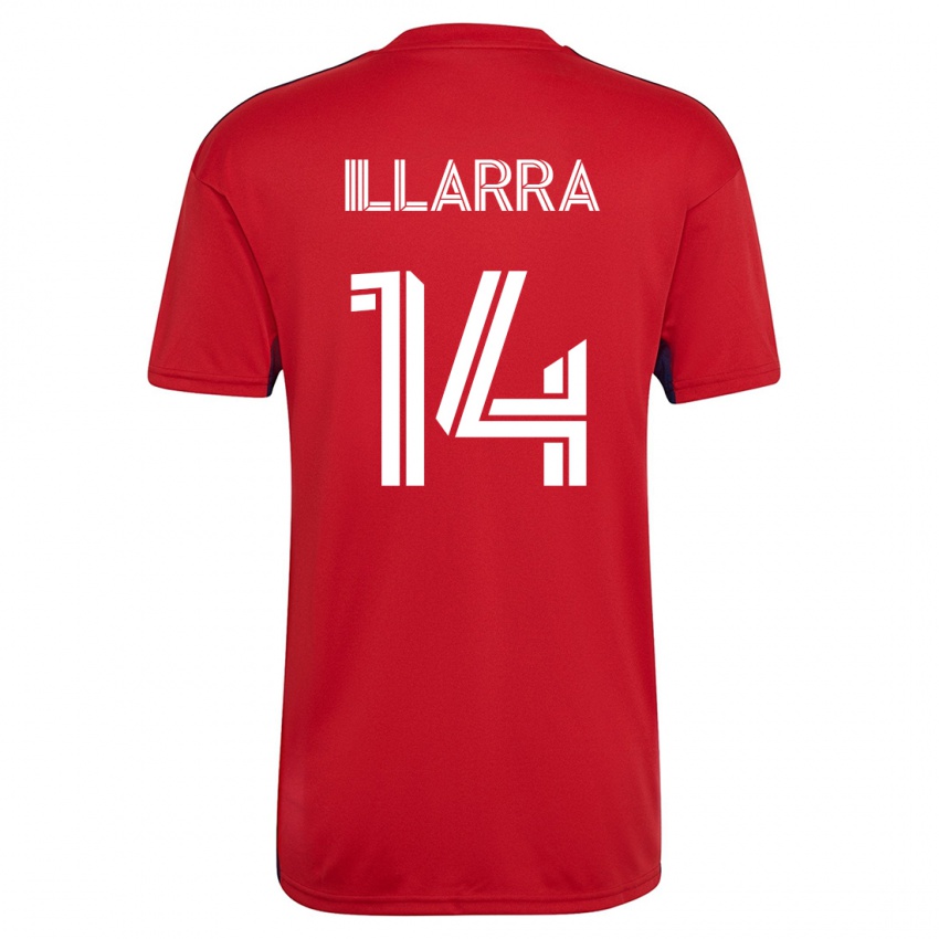 Mujer Camiseta Asier Illarramendi #14 Rojo 1ª Equipación 2023/24 La Camisa Chile