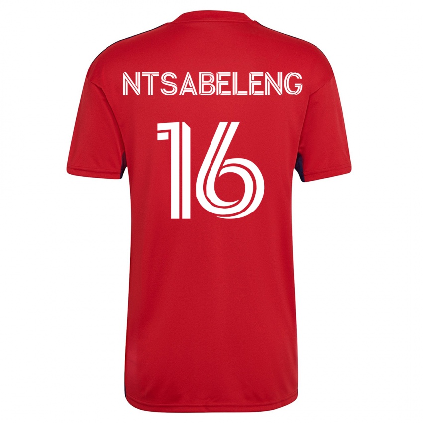 Mujer Camiseta Tsiki Ntsabeleng #16 Rojo 1ª Equipación 2023/24 La Camisa Chile