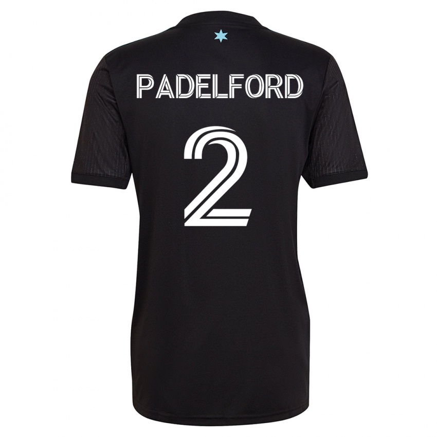 Mujer Camiseta Devin Padelford #2 Negro 1ª Equipación 2023/24 La Camisa Chile