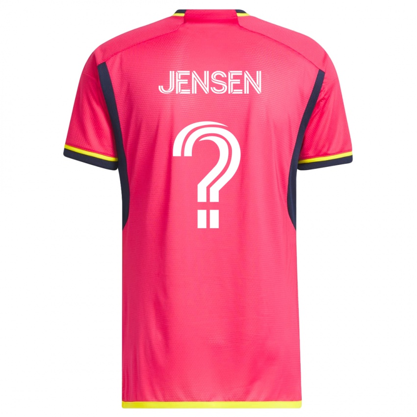 Mujer Camiseta Isak Jensen #0 Rosa 1ª Equipación 2023/24 La Camisa Chile
