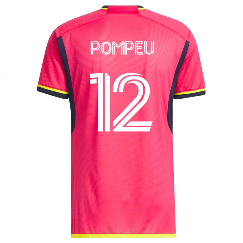 Mujer Camiseta Célio Pompeu #12 Rosa 1ª Equipación 2023/24 La Camisa Chile