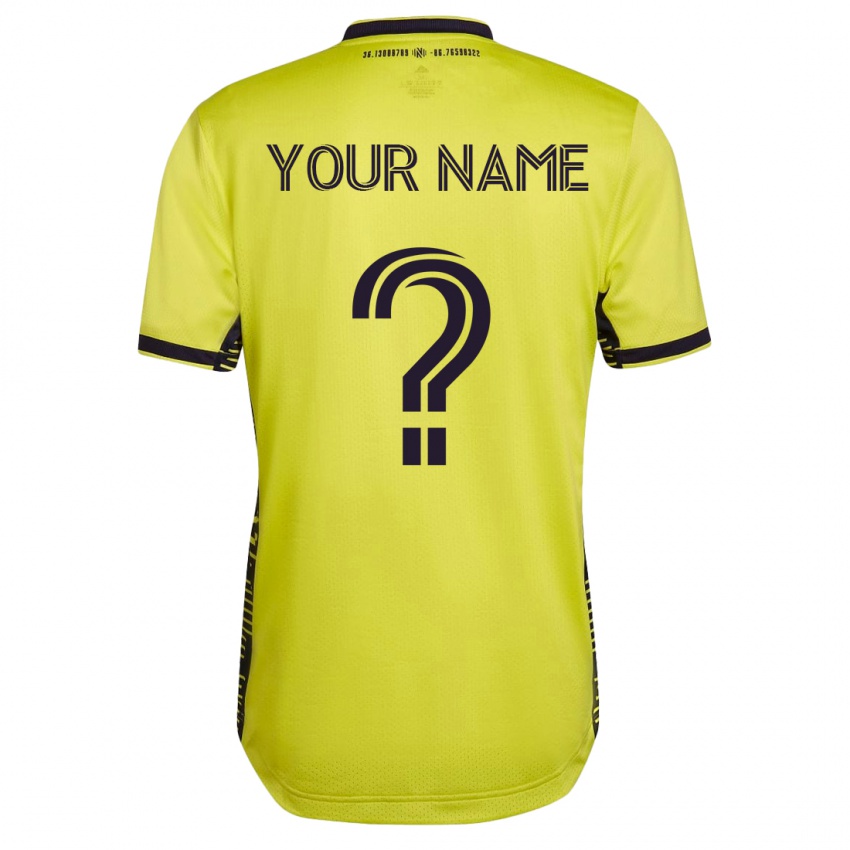 Mujer Camiseta Su Nombre #0 Amarillo 1ª Equipación 2023/24 La Camisa Chile