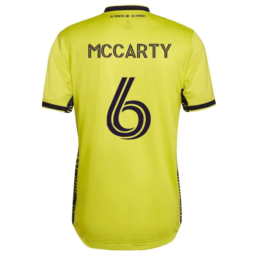 Mujer Camiseta Dax Mccarty #6 Amarillo 1ª Equipación 2023/24 La Camisa Chile