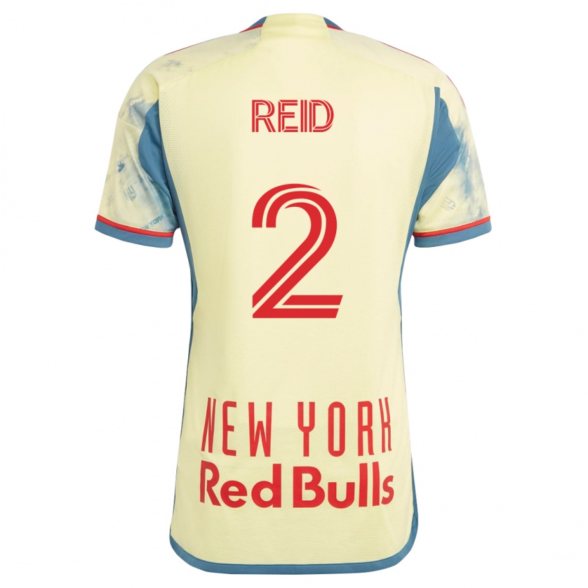Mujer Camiseta Jayden Reid #2 Amarillo 1ª Equipación 2023/24 La Camisa Chile