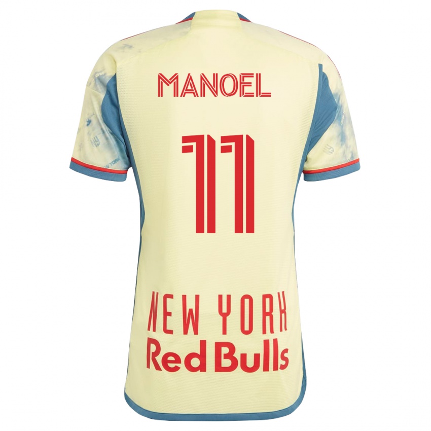 Mujer Camiseta Elias Manoel #11 Amarillo 1ª Equipación 2023/24 La Camisa Chile