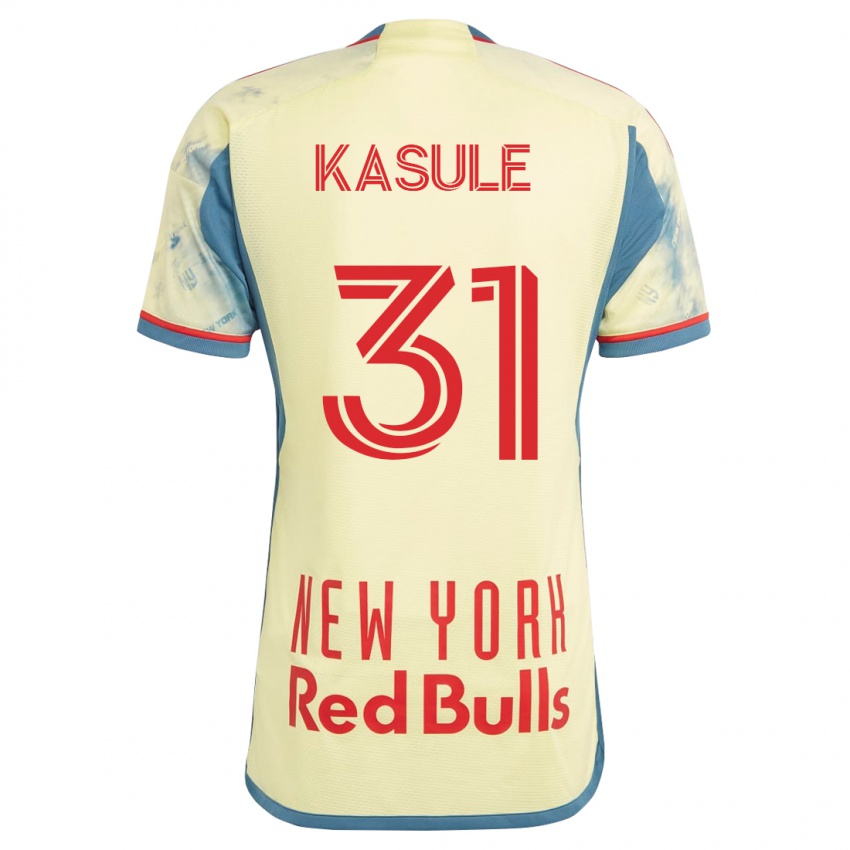 Mujer Camiseta Ibrahim Kasule #31 Amarillo 1ª Equipación 2023/24 La Camisa Chile