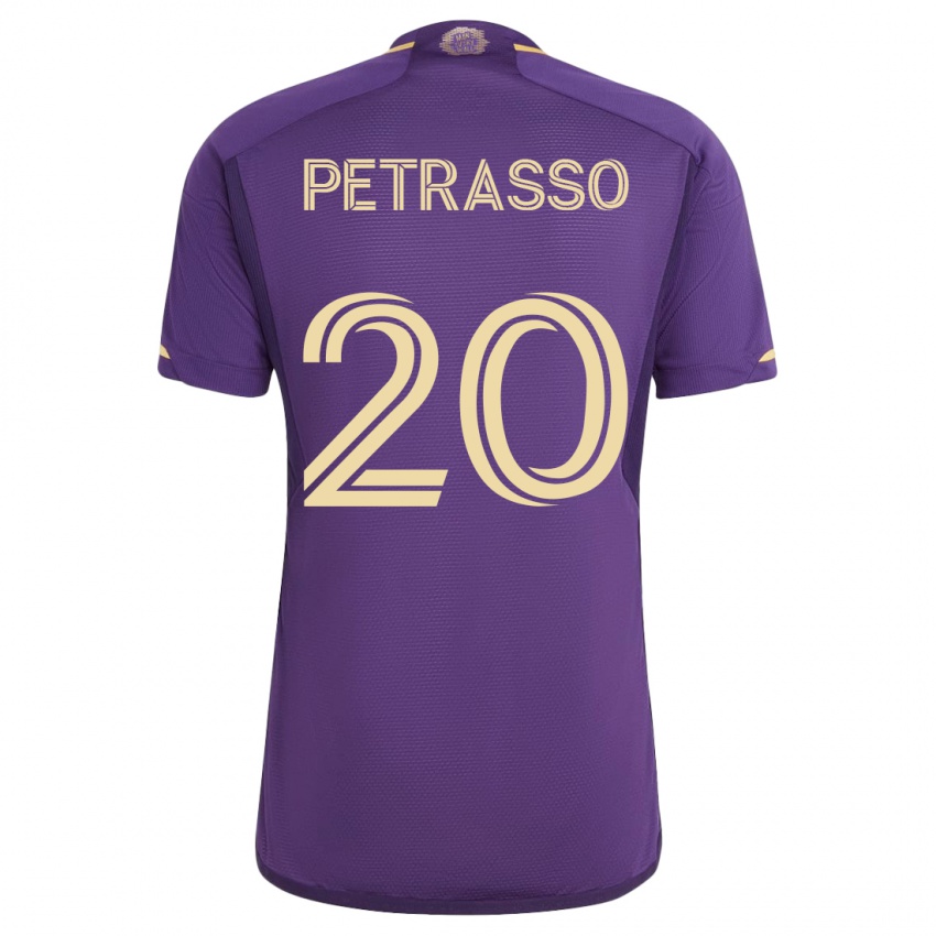 Mujer Camiseta Luca Petrasso #20 Violeta 1ª Equipación 2023/24 La Camisa Chile