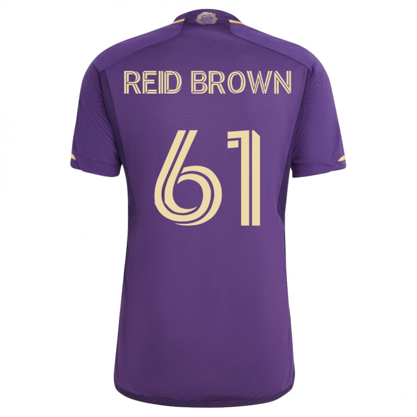 Mujer Camiseta Tahir Reid-Brown #61 Violeta 1ª Equipación 2023/24 La Camisa Chile
