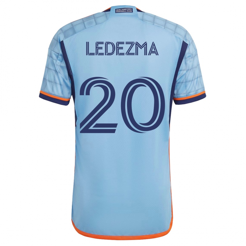 Mujer Camiseta Richard Ledezma #20 Azul 1ª Equipación 2023/24 La Camisa Chile