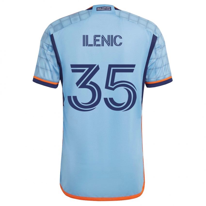 Mujer Camiseta Mitja Ilenic #35 Azul 1ª Equipación 2023/24 La Camisa Chile