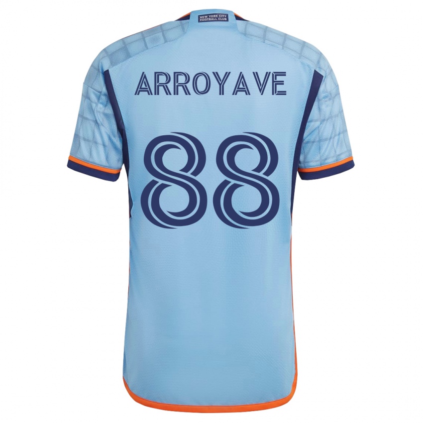 Mujer Camiseta Jacob Arroyave #88 Azul 1ª Equipación 2023/24 La Camisa Chile