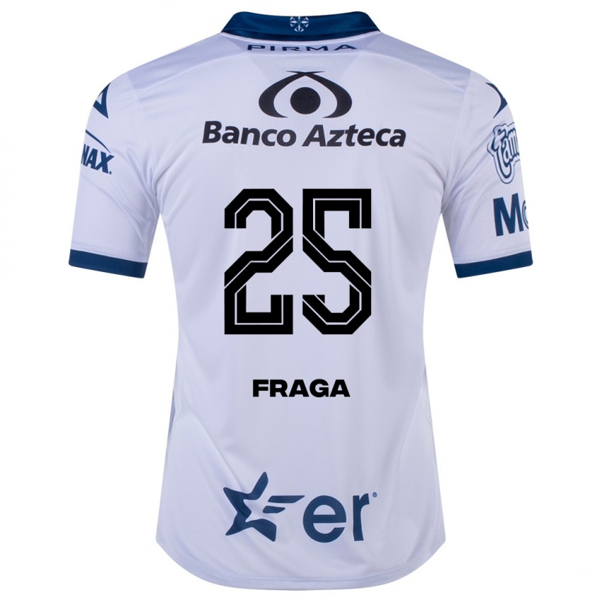 Mujer Camiseta Miguel Fraga #25 Blanco 1ª Equipación 2023/24 La Camisa Chile