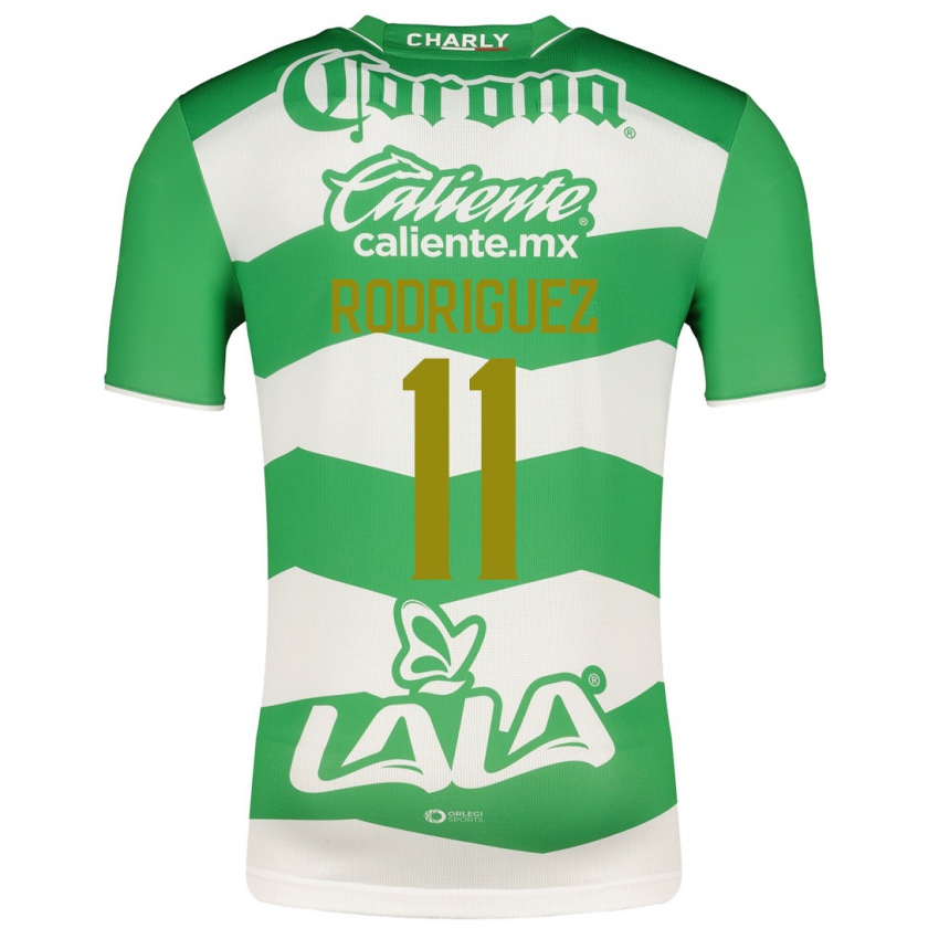 Mujer Camiseta Cynthia Rodríguez #11 Verde 1ª Equipación 2023/24 La Camisa Chile