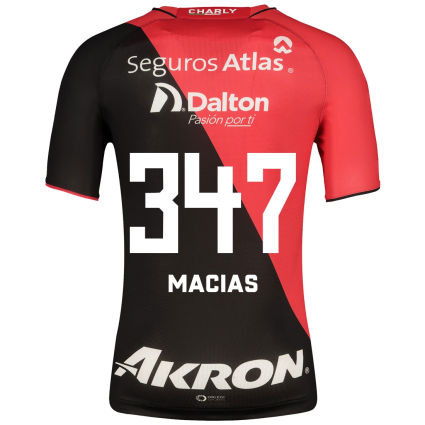 Mujer Camiseta Ángel Macías #347 Negro 1ª Equipación 2023/24 La Camisa Chile