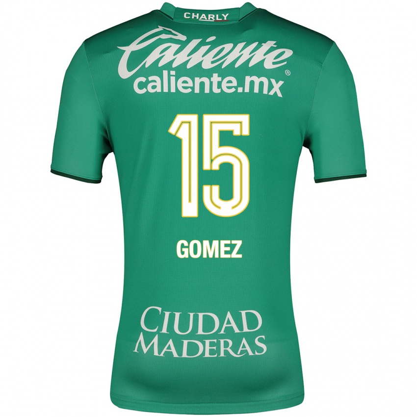 Mujer Camiseta Paulina Gómez #15 Verde 1ª Equipación 2023/24 La Camisa Chile