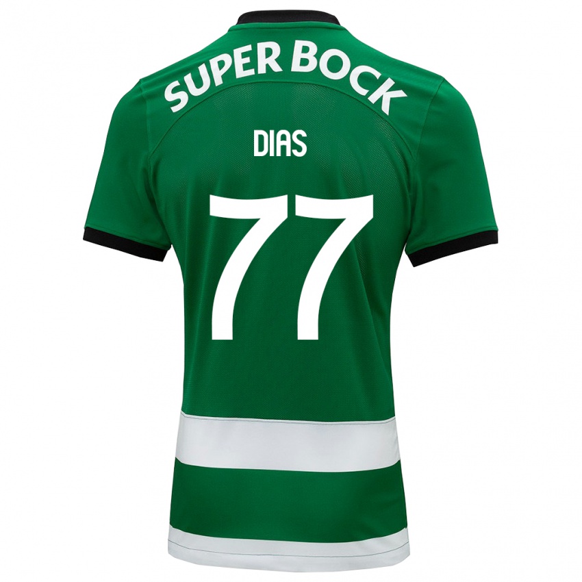 Mujer Camiseta Lucas Dias #77 Verde 1ª Equipación 2023/24 La Camisa Chile