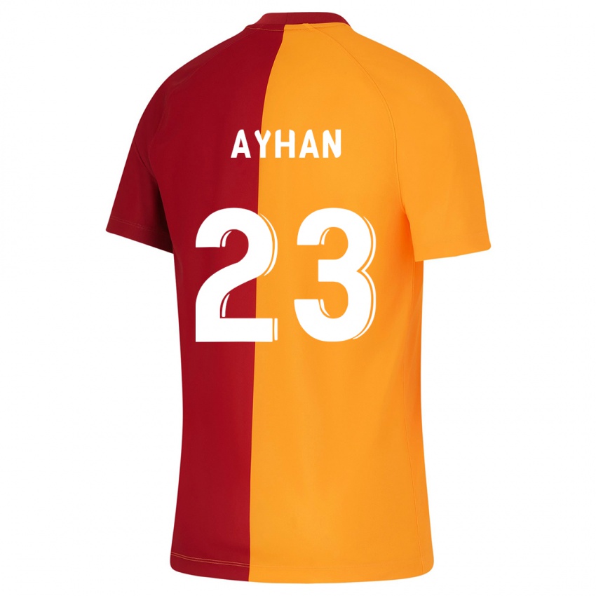 Mujer Camiseta Kaan Ayhan #23 Naranja 1ª Equipación 2023/24 La Camisa Chile