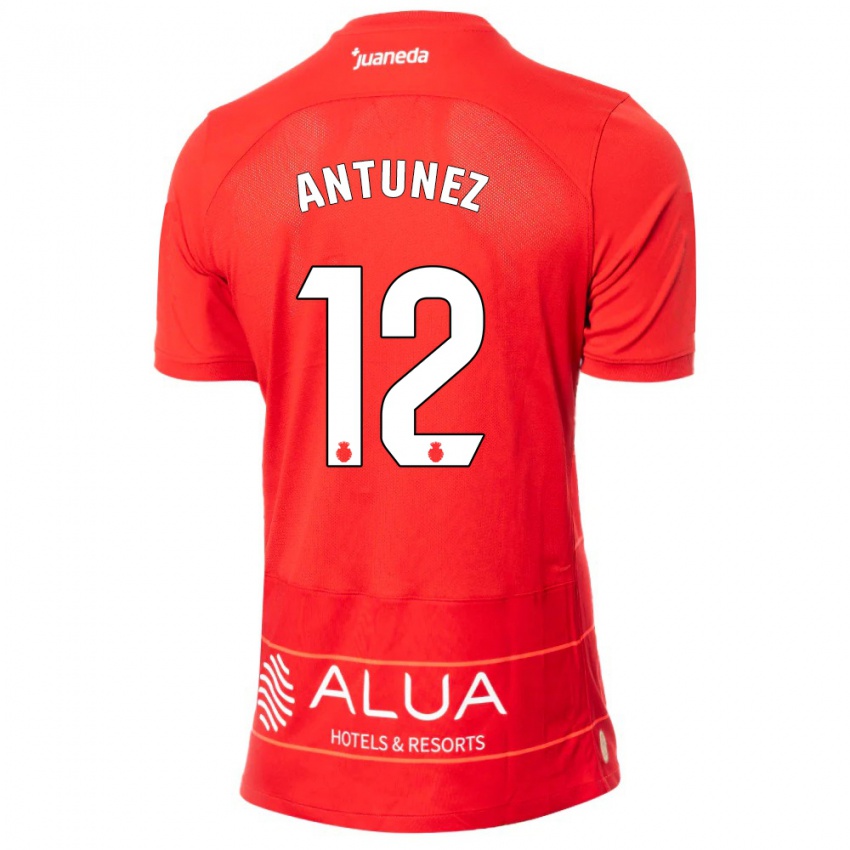 Mujer Camiseta Yahir Antúnez #12 Rojo 1ª Equipación 2023/24 La Camisa Chile